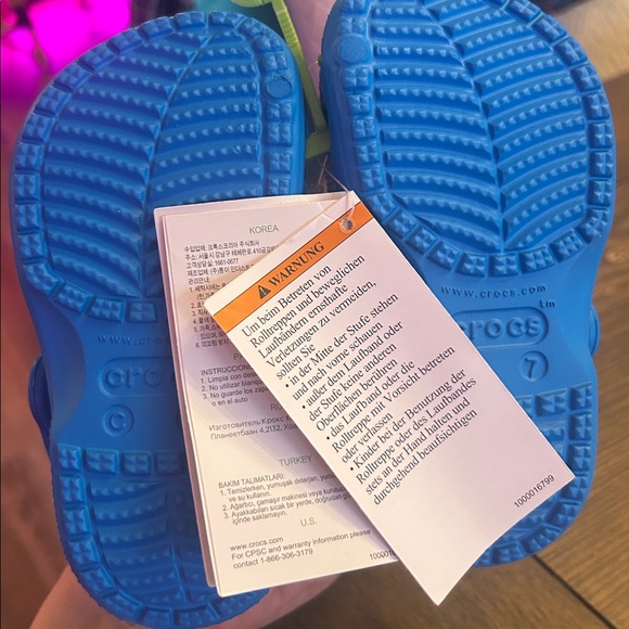 NEW! CROCS Kids Baya Clog in Ocean Size Toddler 7 - Picture 8 of 9